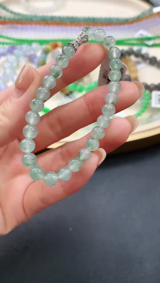 未镶嵌手串翡翠46|3980+0多样性发其一