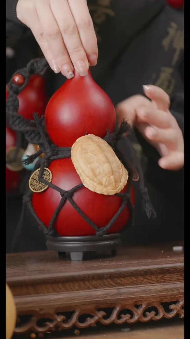 【闪购商品】283号精品天然大漆工艺防渗内胆酒葫芦~