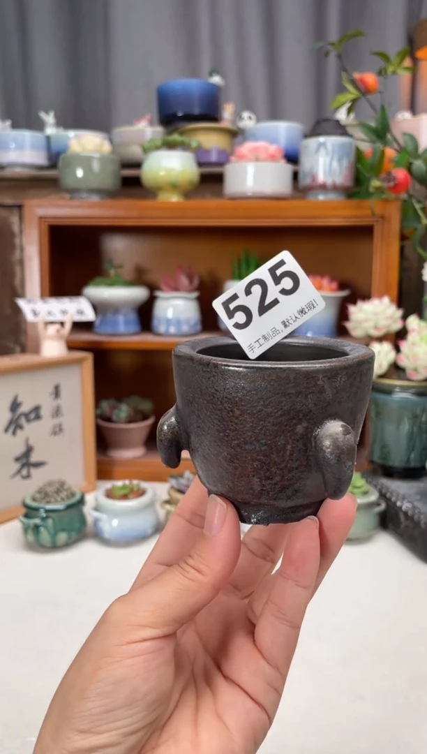 瓷片525知木小芳花盆