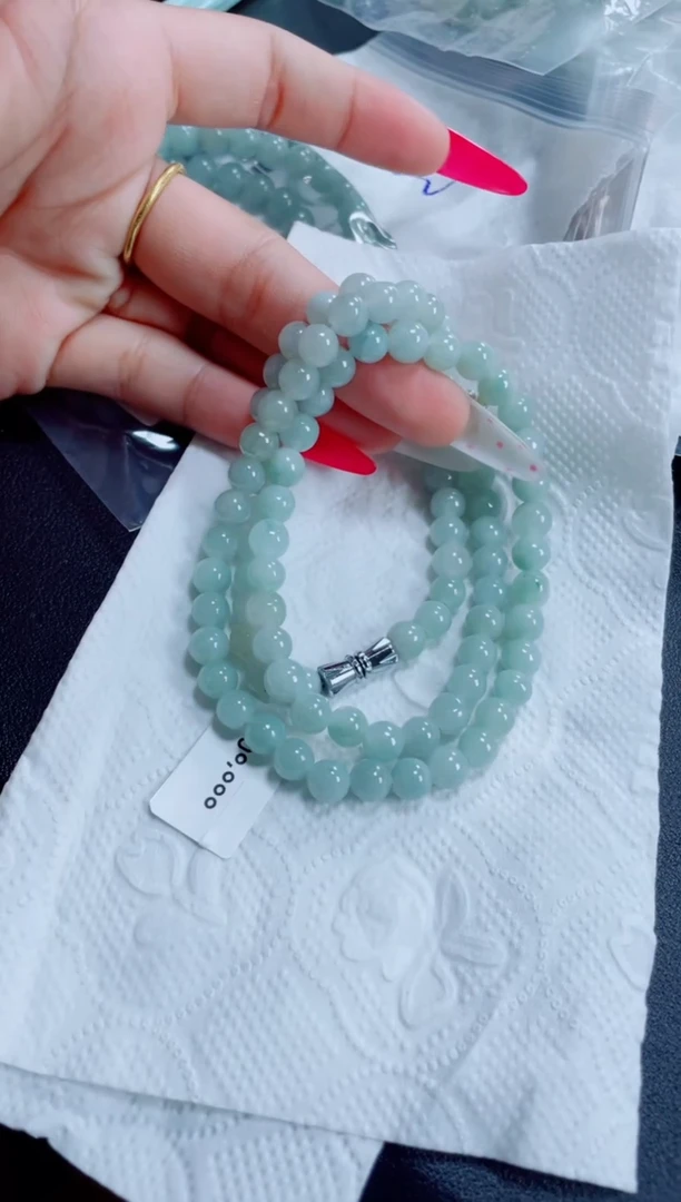 未镶嵌手链翡翠珠串