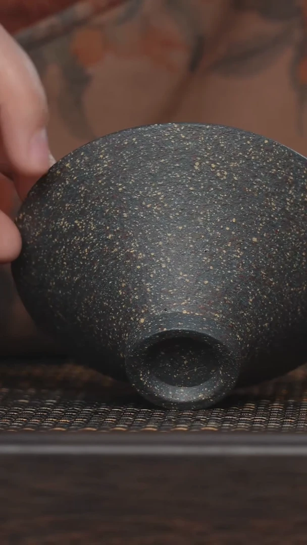 【闪购商品】紫砂茶杯福利紫砂墨绿斗笠