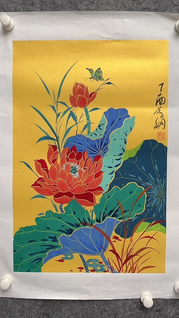 国画李纲-2.7平尺-花鸟国画