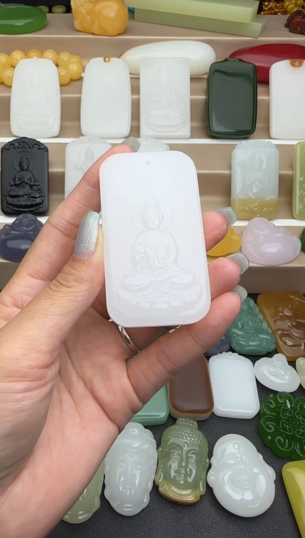 和田玉未镶嵌挂件