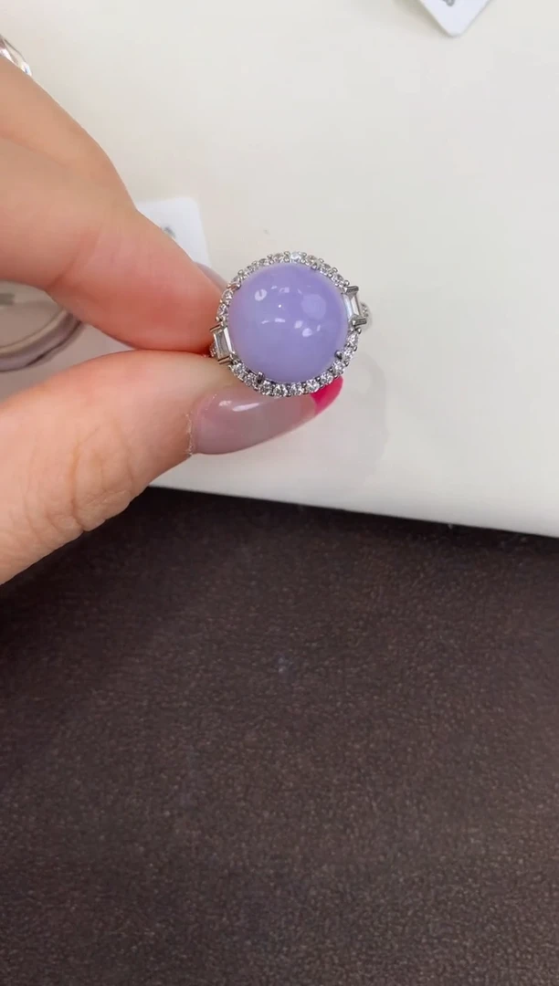 颈饰银S925镶嵌翡翠天然缅甸a货翡翠