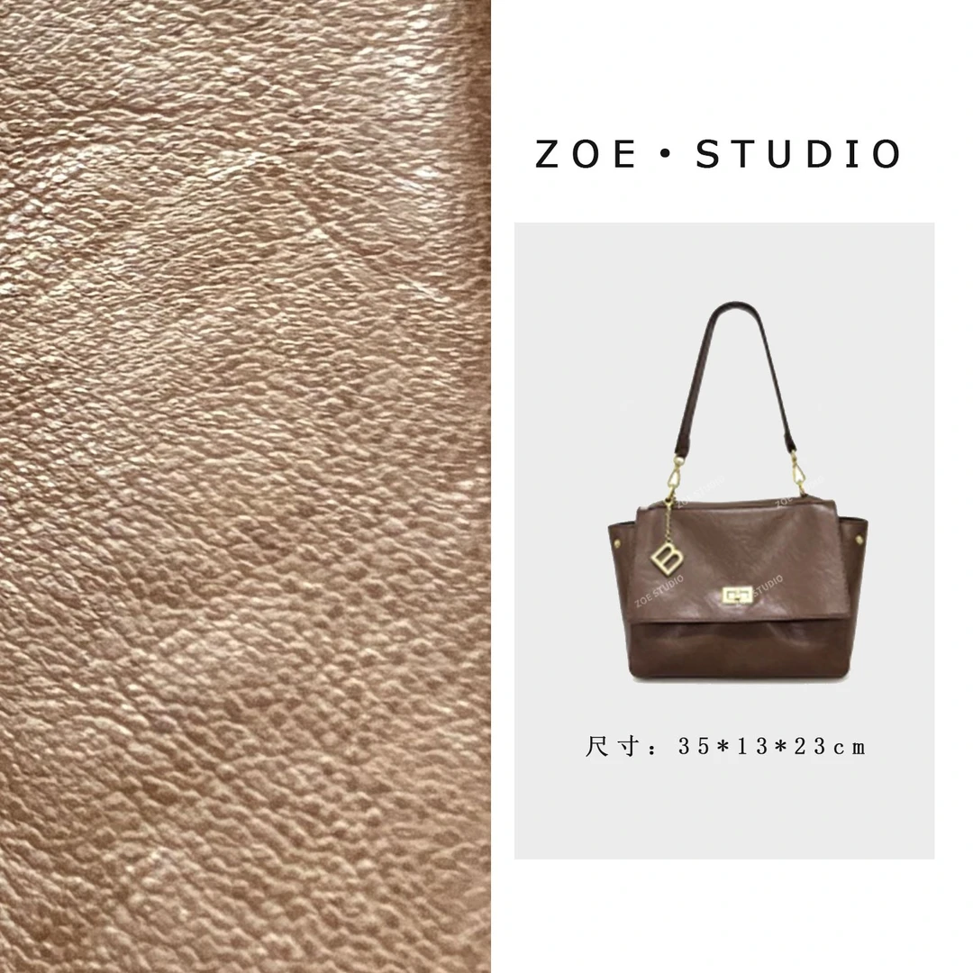 【佐伊甄选】SD-5727-牛革咖轻奢女士时尚潮流通勤腋下斜挎包