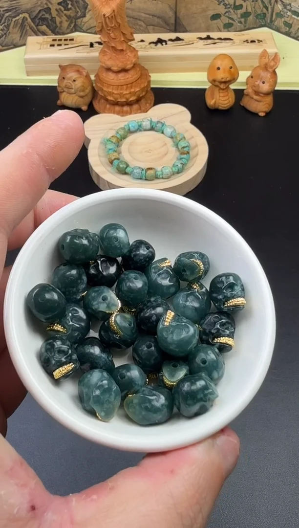 配石翡翠翡翠大金牙1.2单颗