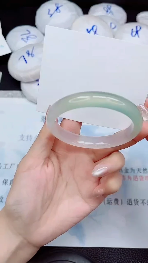 未镶嵌手镯石英质玉54-56