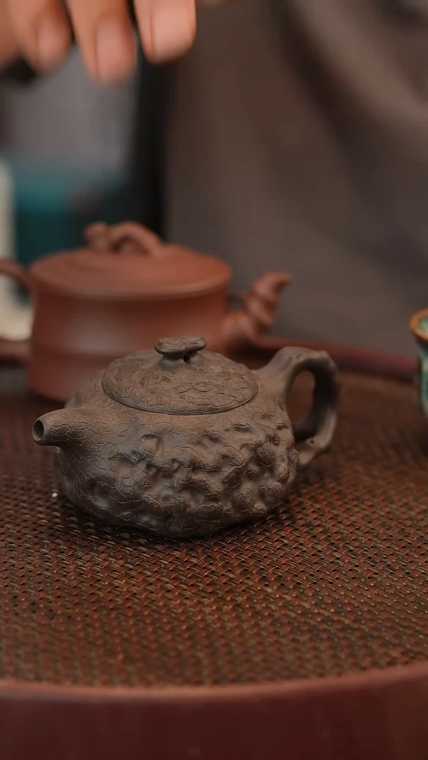 茶壶紫砂原矿手工制作瑕疵