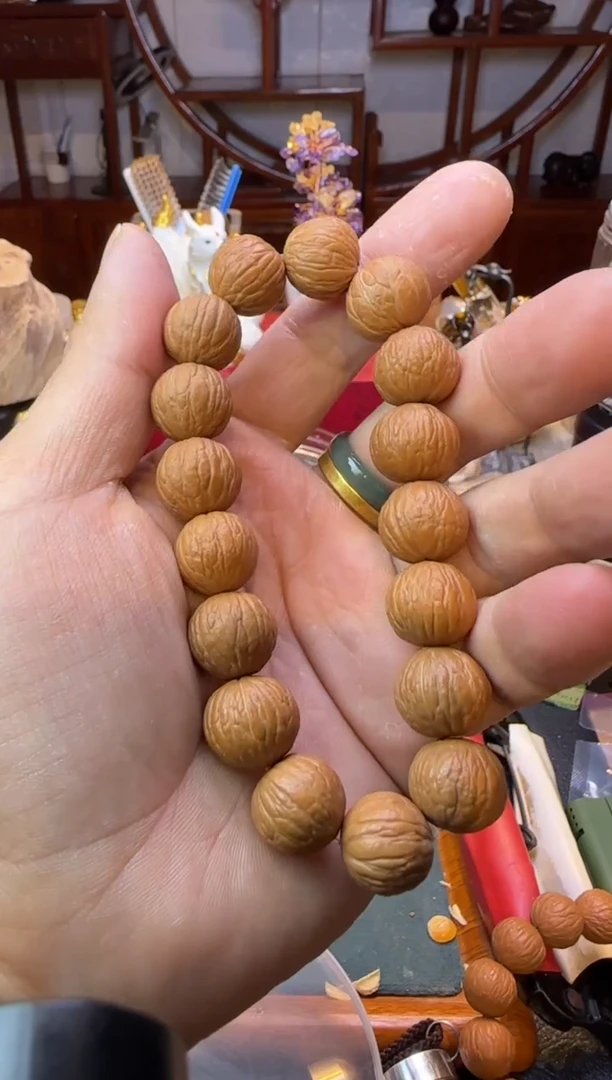 【闪购商品】猴头核桃手串猴头单圈凤羽12mm左右