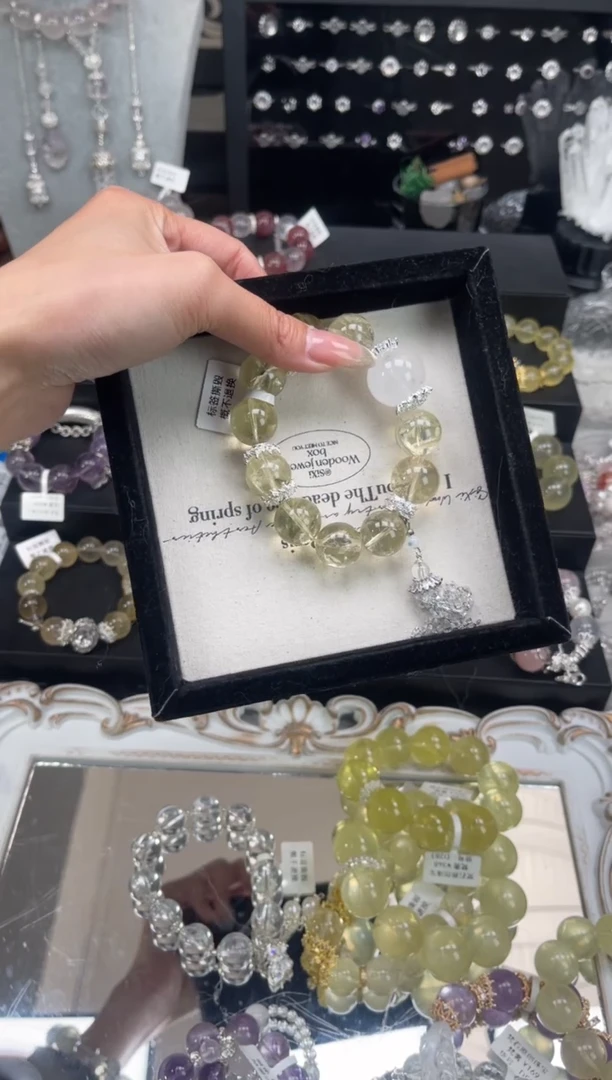 【闪购商品】烟晶手链银S925镶嵌天然水晶 多样性发货