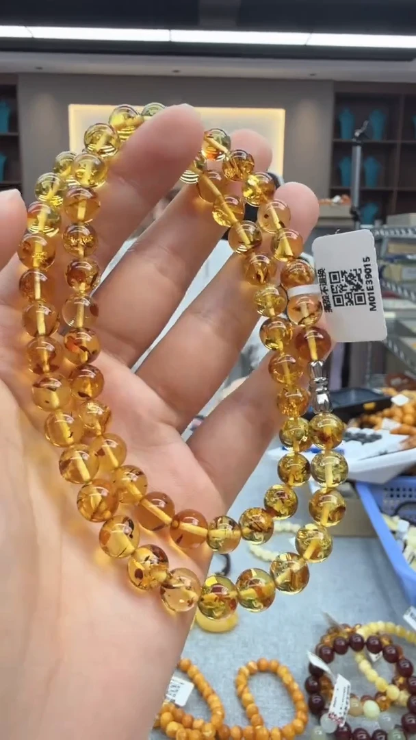 未镶嵌颈饰琥珀48秒拍号假一罚十
