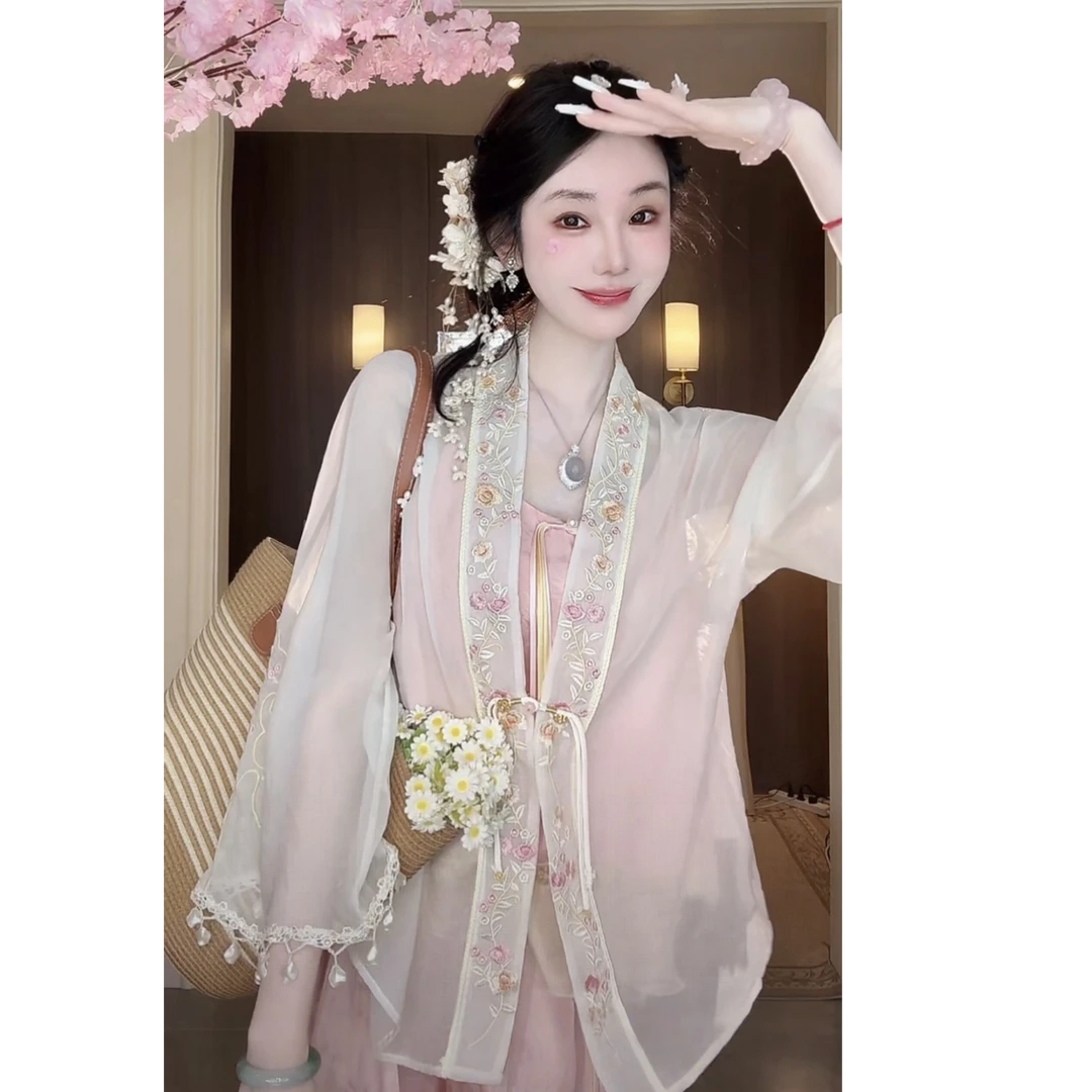 【雅乔定制】花弄-影外衫 花蔓轻纱新中式国风薄外套DYYY-25045919