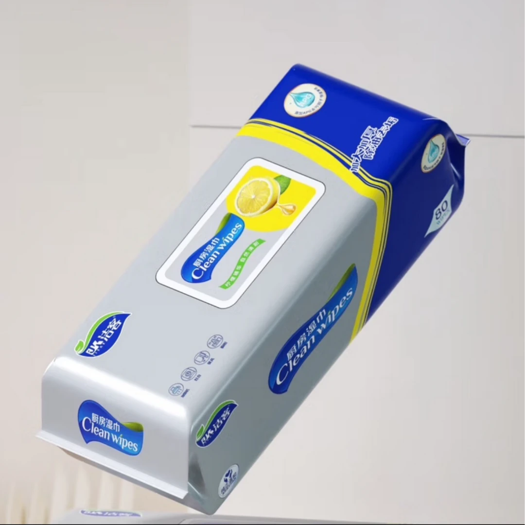 洁客厨房纸湿巾4包