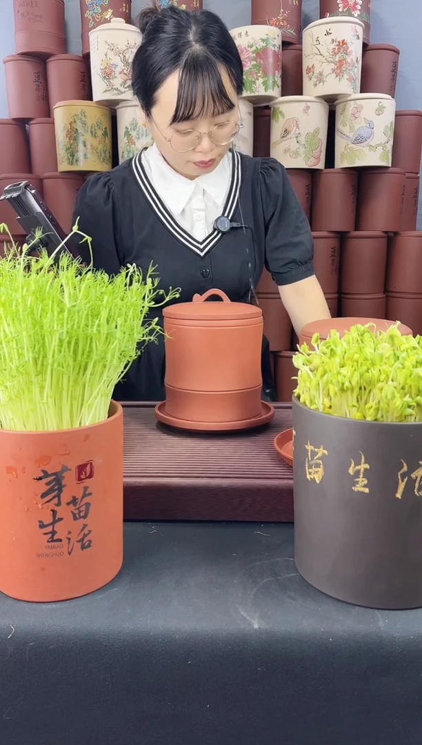 中号 红泥竹节款+紫砂托盘