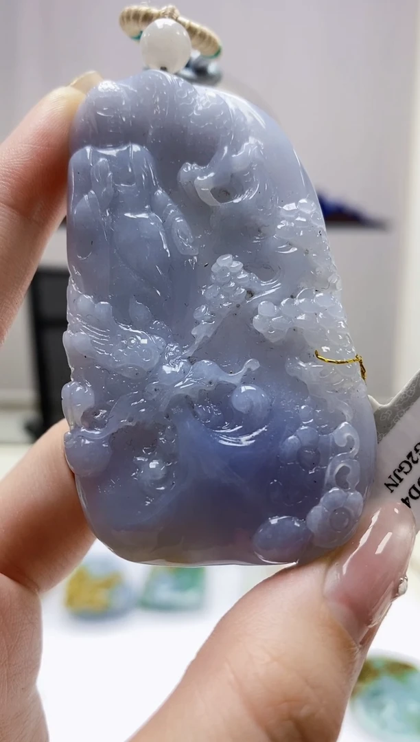 定制翡翠未镶嵌4868jw-毛货挂件63