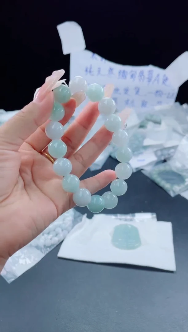 未镶嵌定制翡翠珠串