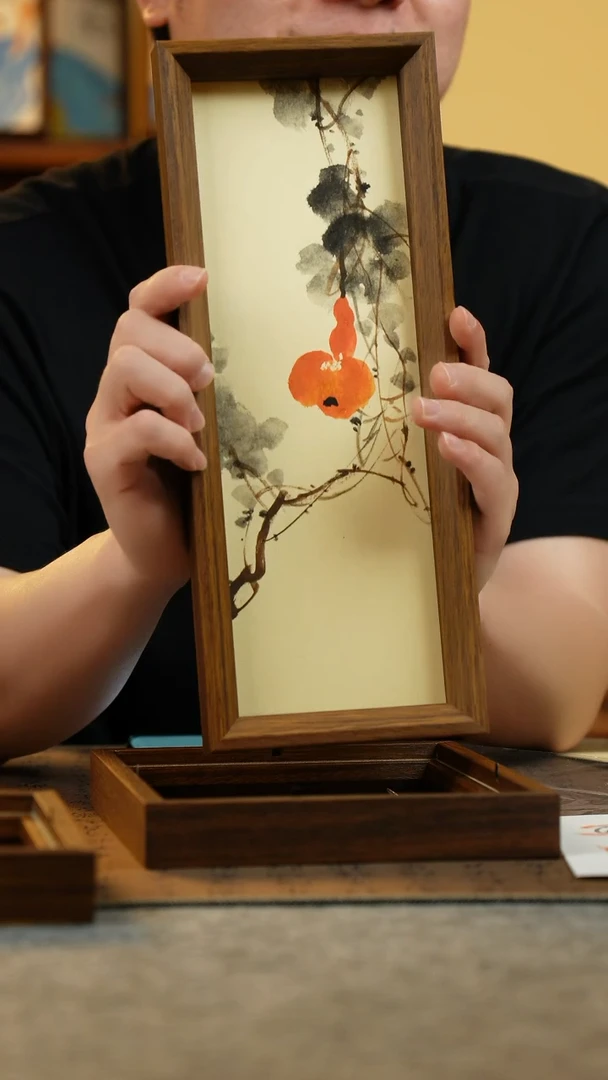 国画12.5*31.5纯手绘国风国画摆台