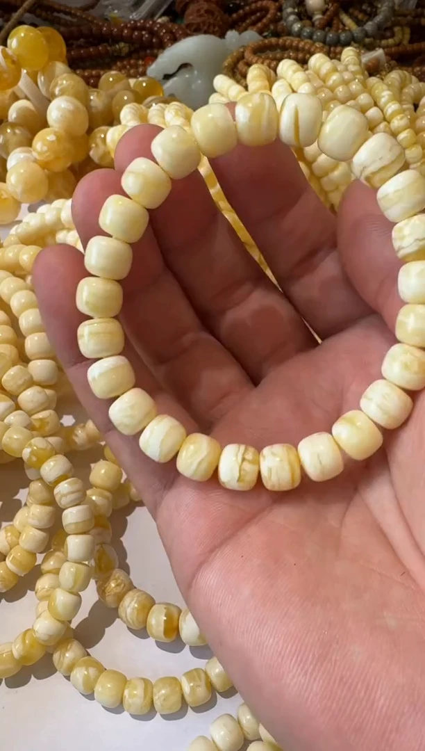 裸石蜜蜡未镶嵌蜜蜡手串