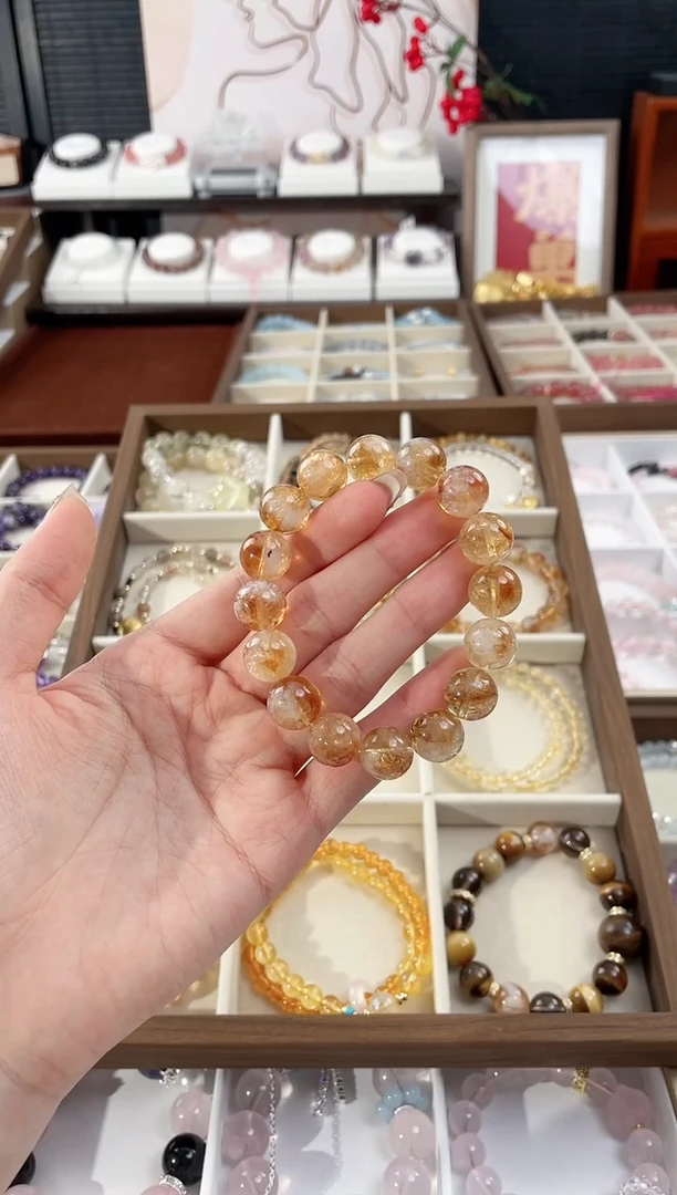 【闪购商品】水晶手链未镶嵌天然水晶单圈双圈素圈设计款气质