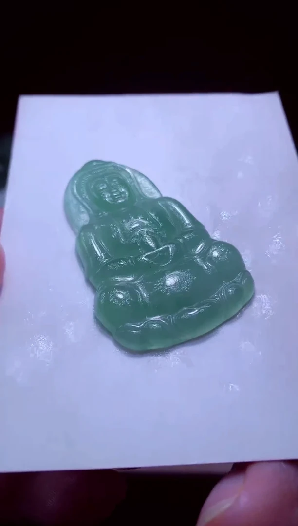 未镶嵌定制翡翠義**福天然缅甸翡翠A货毛货吊坠