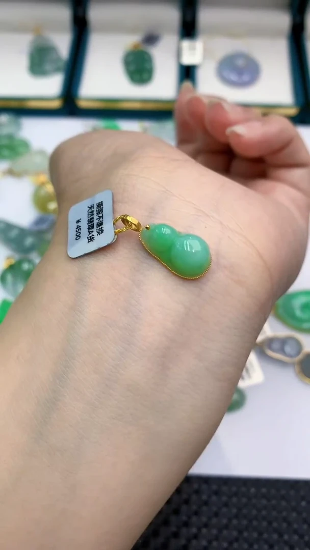 【闪购商品】翡翠颈饰18K金镶嵌            8