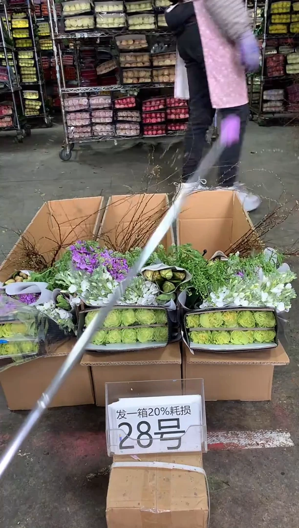 28号♥中通含20%耗损发一箱鲜花