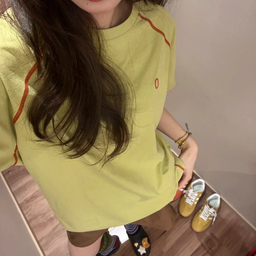 【小y】3秒搭出Cityboy风山系男女情侣款运动透气插肩短袖T恤