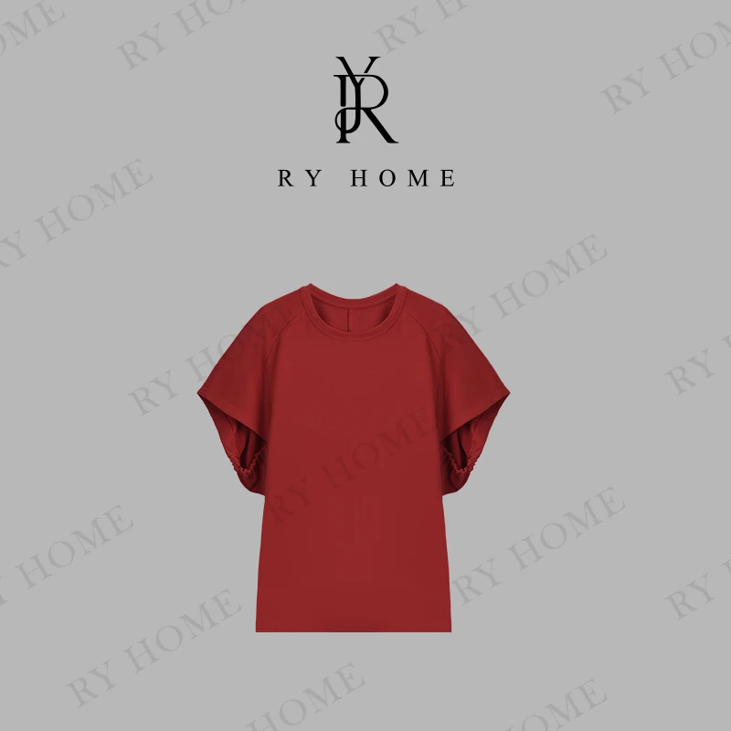 【容雨RYHOME】精梳长绒棉“千禧自然”活性植染百搭减龄T恤252T1975