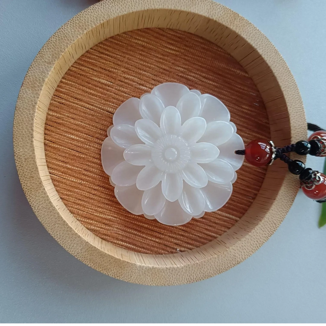 57和田白玉花开富贵