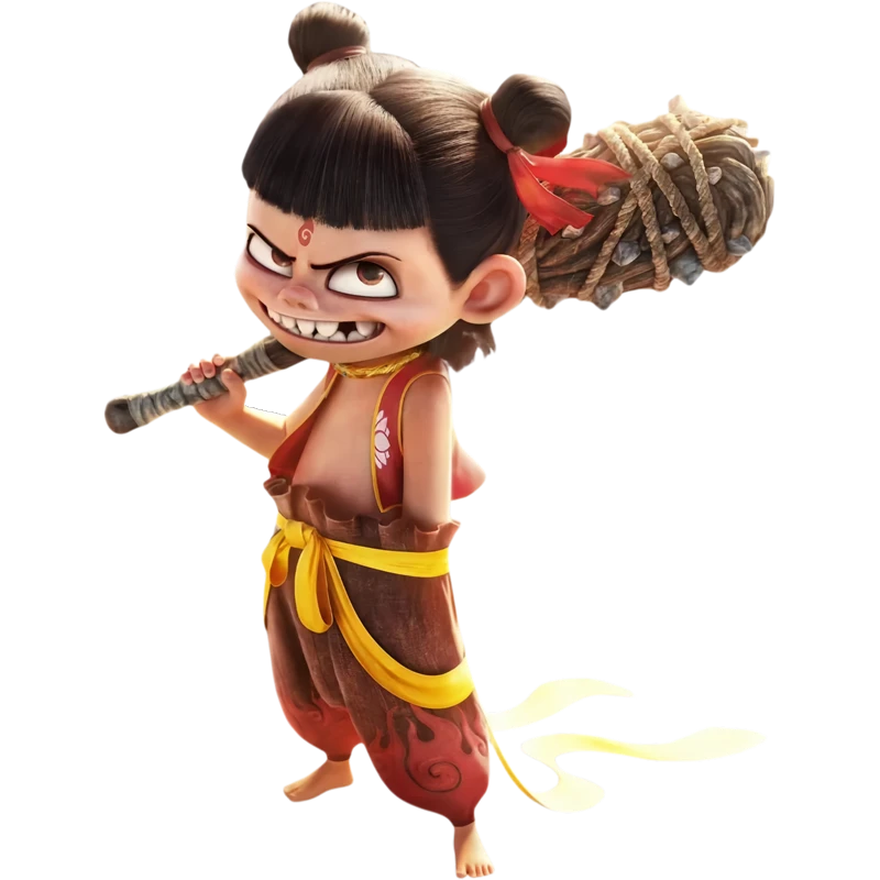 魔童哪吒贴纸客厅卧室宿舍爆款哪吒防水车贴无背景装饰贴画