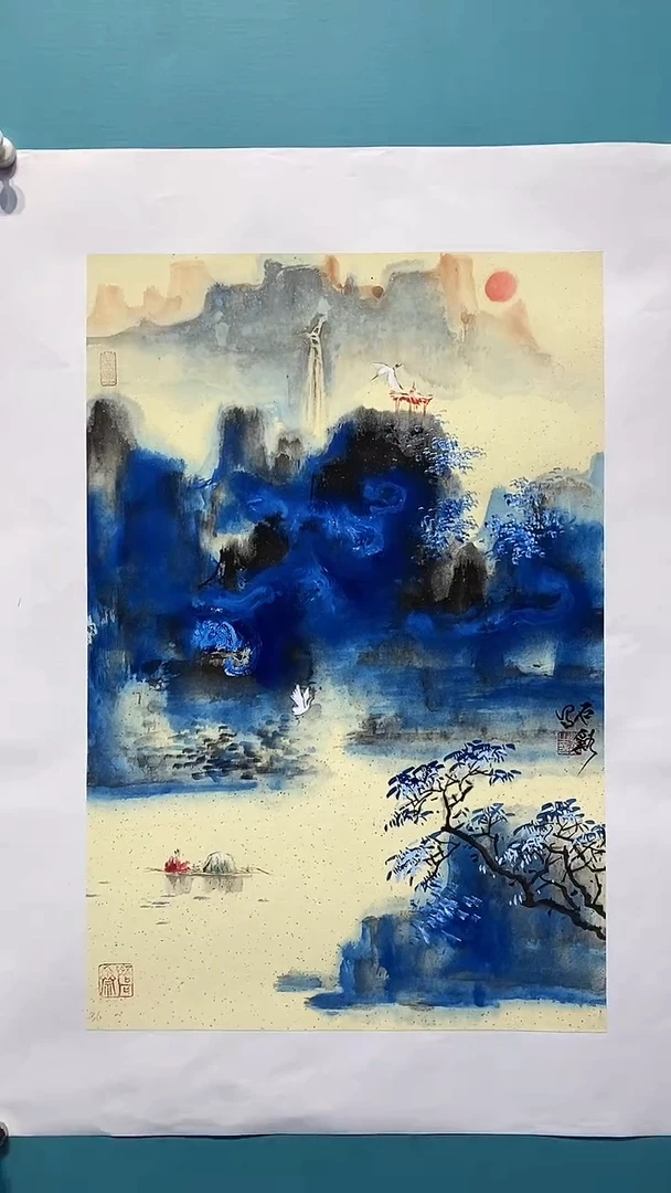 国画国画画都展厅国画作品B6