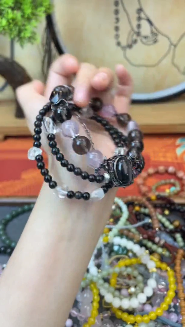 【闪购商品】黑曜岩手饰未镶嵌1002