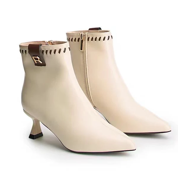 【贵妇人】私人定制小羊皮短靴2688-5