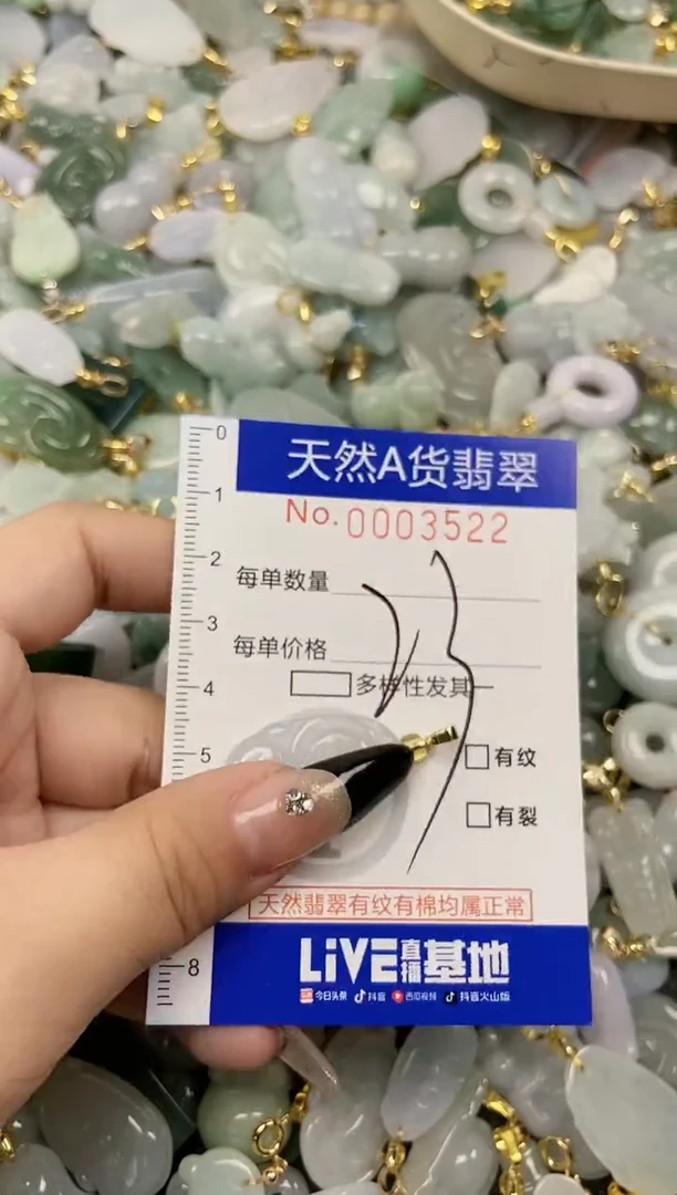 【闪购商品】翡翠颈饰未镶嵌天然A货翡翠