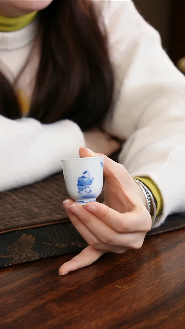 【闪购商品】杯子童子采茶闻香杯4号