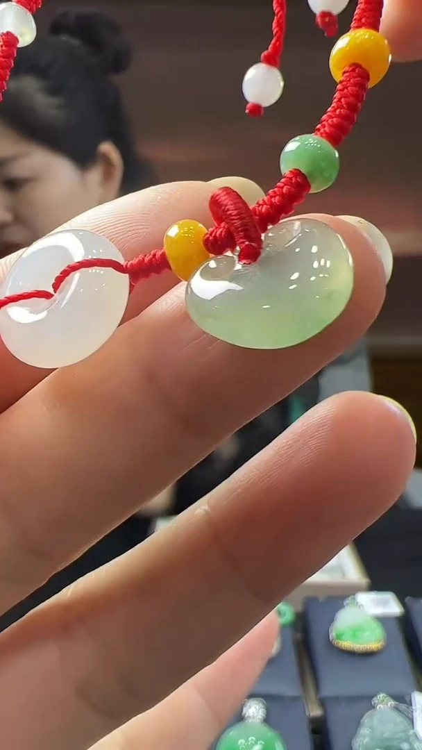 未镶嵌挂件翡翠脚链