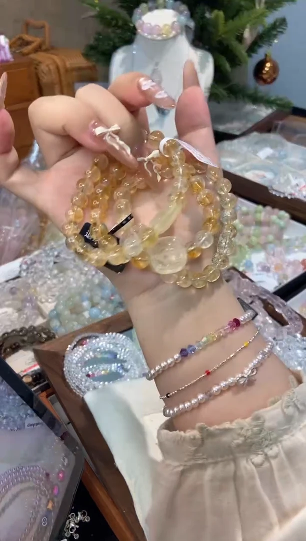 未镶嵌手串水晶孤品捡漏均匀瑕疵介意勿拍