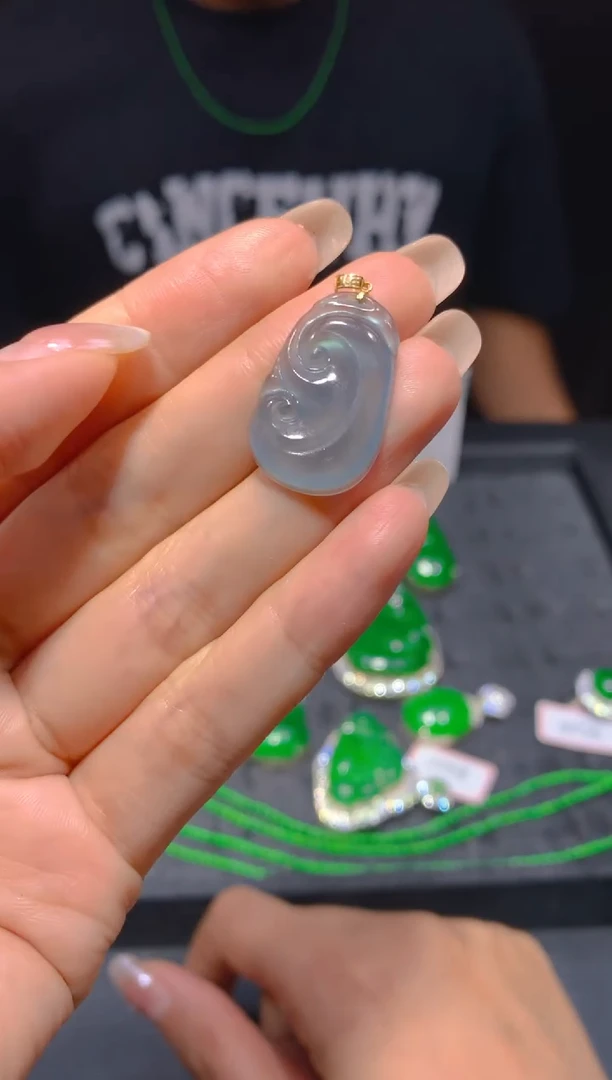 18K金镶嵌定制翡翠242多样性发货（发其一）