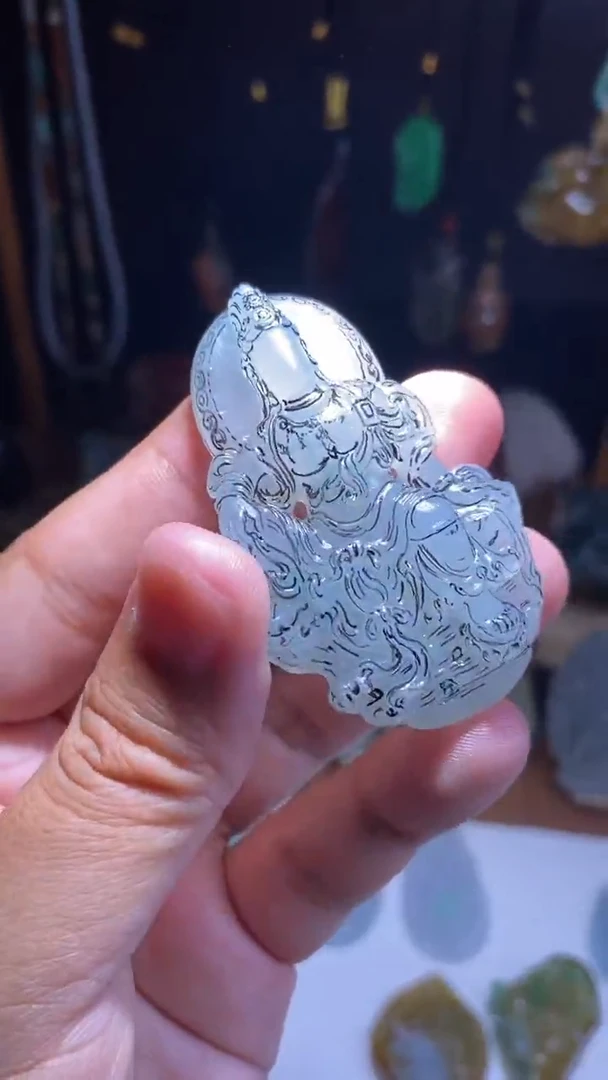 未镶嵌定制翡翠麒**麟翡翠