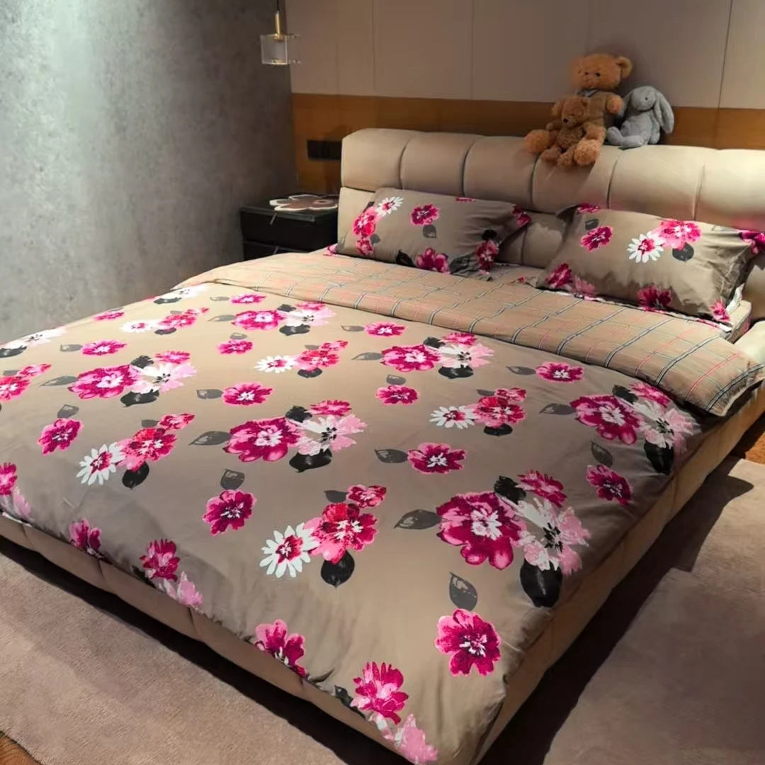 Z-INMINDS 红花 绯色曼棕床品四件套