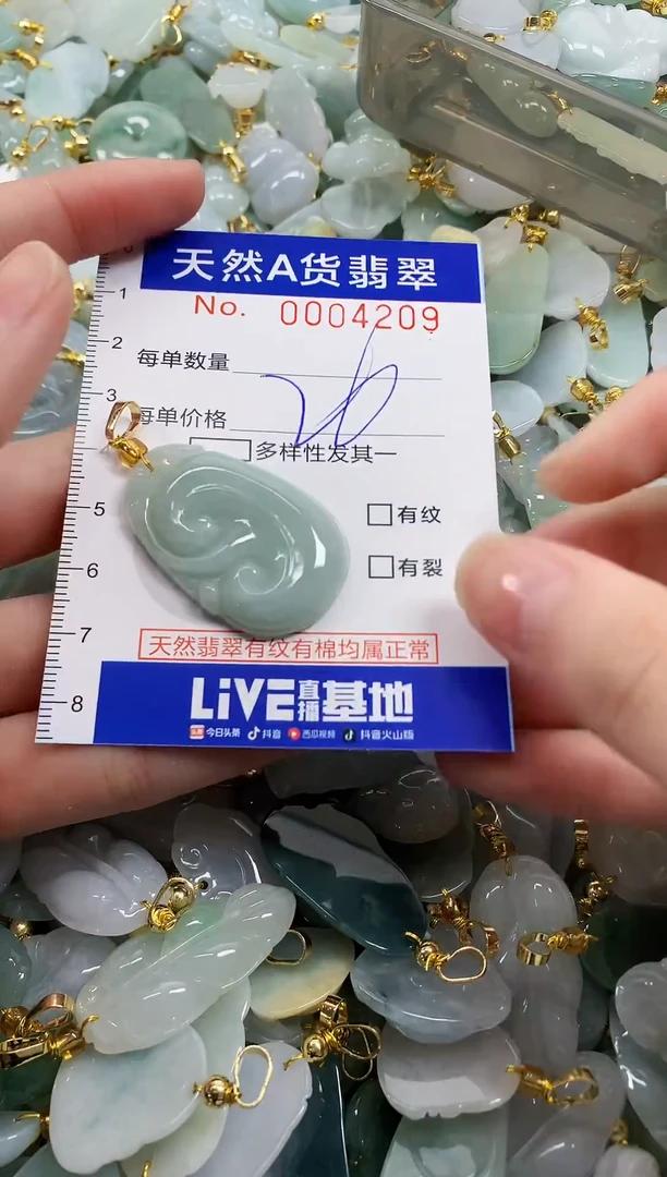 颈饰未镶嵌翡翠天然a货翡翠