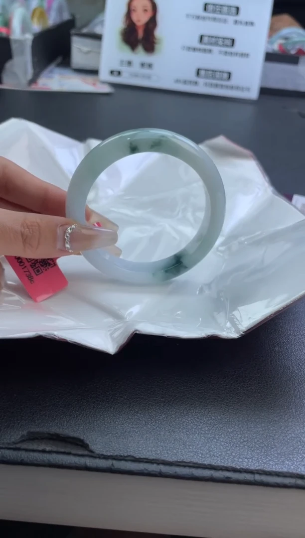 翡翠手镯未镶嵌8     --54.5