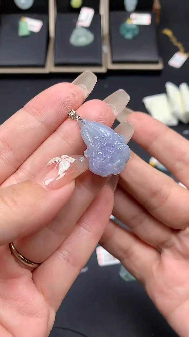 【闪购商品】翡翠吊坠(不含链)18K金镶嵌MS151235