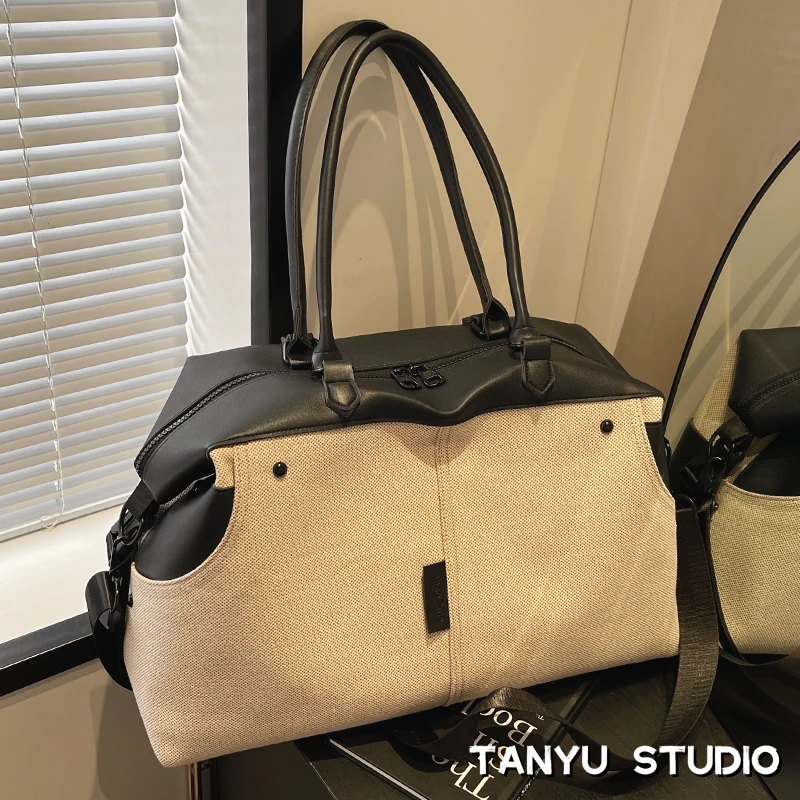 探屿短途旅行包女外出时尚手提出差行李包大容量收纳旅游包行李袋