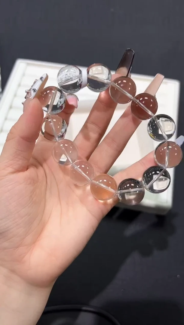 水晶手串未镶嵌31a多样性发其一【1条】默认微瑕17mm