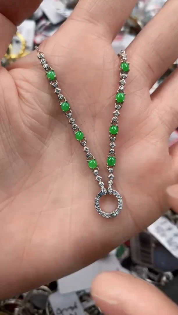 银S925镶嵌戒指翡翠222   4