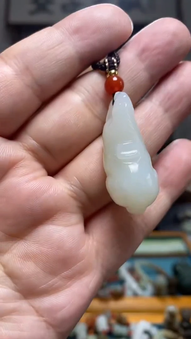和田玉未镶嵌挂件6