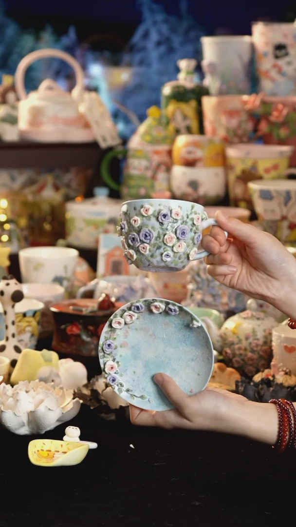 其他陶景德镇釉下彩手绘设计师款陶瓷