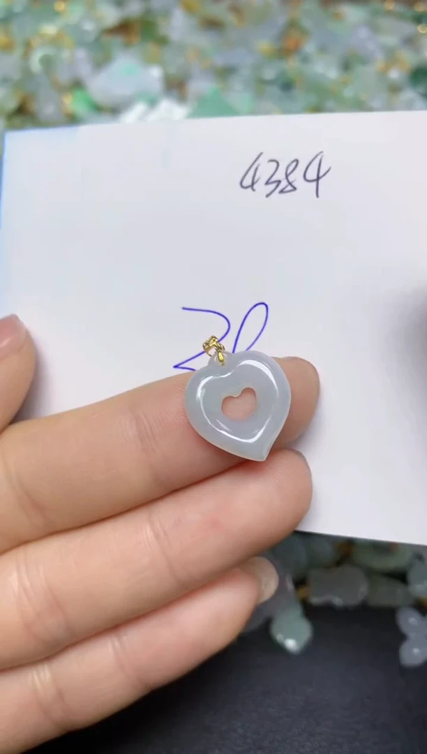 【闪购商品】翡翠挂件18K金镶嵌 天然翡翠A货