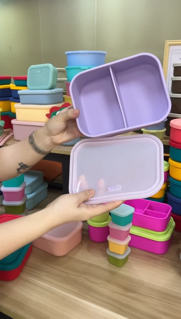 硅胶粉底半透-2格排气-1300ml